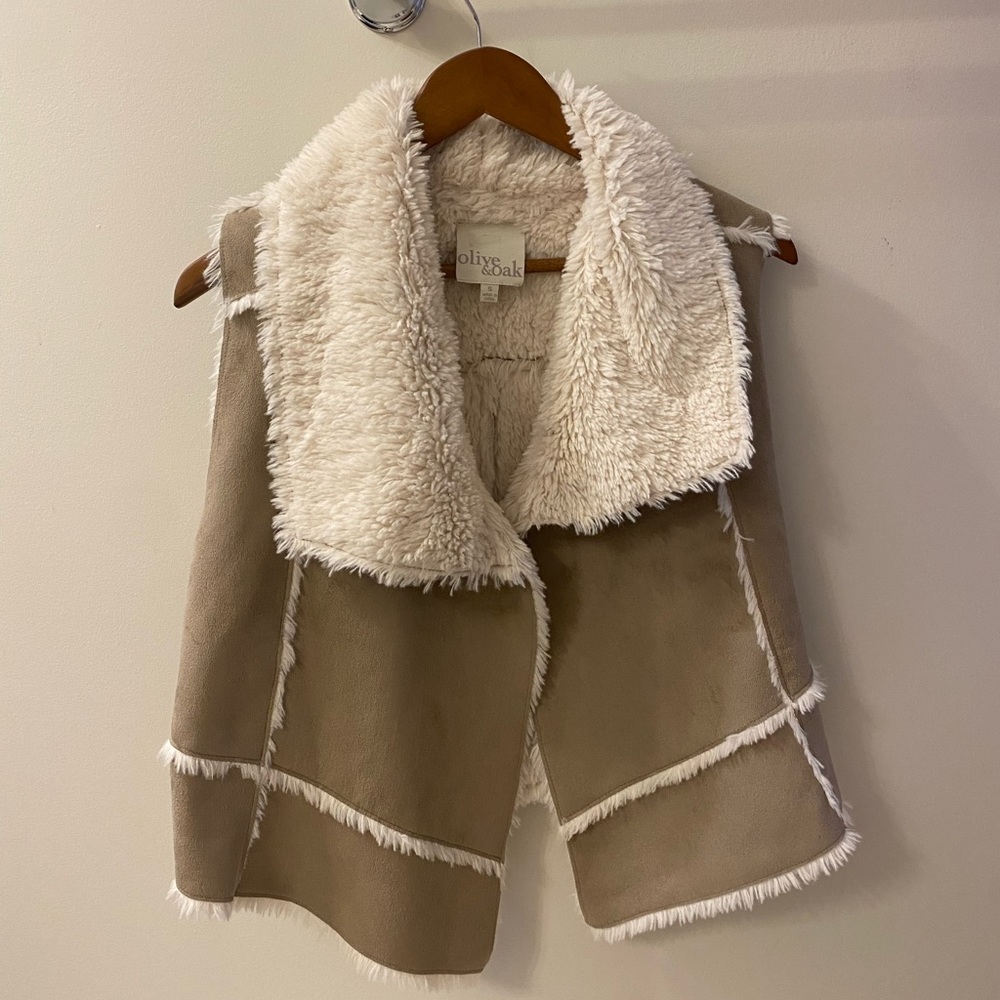 Faux fur vest